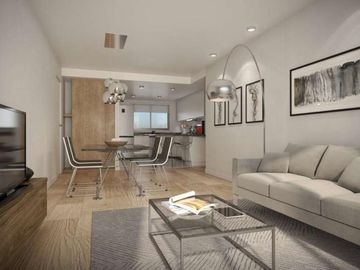 Amplio 3 ambientes  al contrafrente con parrilla propia y  amenities