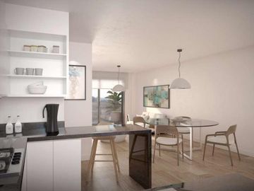 Amplio 3 ambientes  al contrafrente con parrilla propia y  amenities