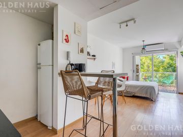 Monoambiente dúplex venta c/ cochera, terraza y parrilla en Núñez
