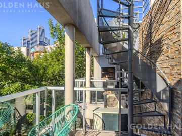 Monoambiente dúplex venta c/ cochera, terraza y parrilla en Núñez