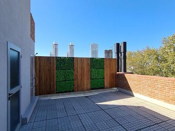 Venta monoambiente a estrenar con patio exclusivo y parrillero