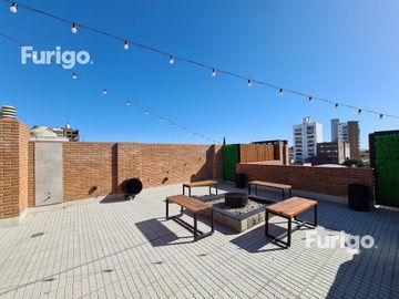 Venta monoambiente a estrenar con patio exclusivo y parrillero