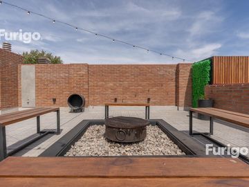 Venta monoambiente a estrenar con patio exclusivo y parrillero