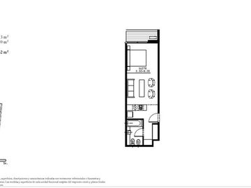 Venta departamento tipo estudio DOMUS PARQUE Olivos 44 mts Vista Norte