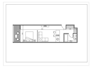 Venta departamento tipo estudio DOMUS PARQUE Olivos 44 mts Vista Norte