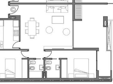 Departamento en venta de 3 ambientes en - General San Martin