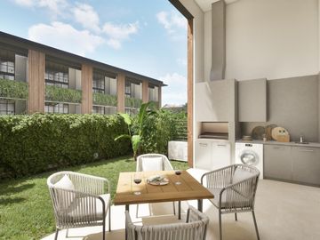 Departamento 3 ambientes en doble altura en venta en Martinez