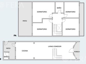 Venta PH 5 ambientes con cochera y patio en Wilde