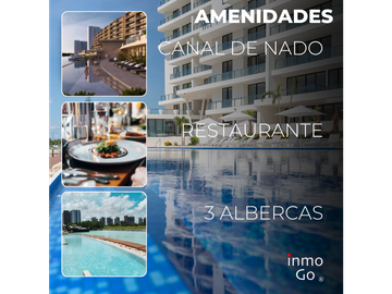 Departamento de Lujo Puerto Cancun, 24.5 MDP 4 Recamaras