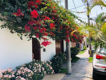 Hermosa casa tipo hacienda con rústicos y finos acabados. A media cuadra de parque privado!