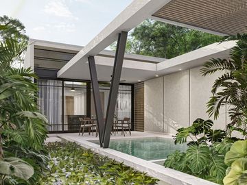 Casa en Privada Provincia Mérida de una planta, en venta