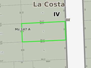 Terreno en venta - 513mts2 - San Bernardo Del Tuyú