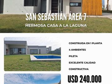 Increíble casa a la laguna en área 7 de San Sebastian
