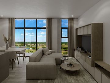 Venta, departamento, Residencial Las Aves, campo de Golf, Pesquería Nuevo Leon.