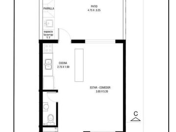 Dúplex en venta - 2 dormitorios 1 baño - cochera - 83mts2 - Los Hornos, La Plata