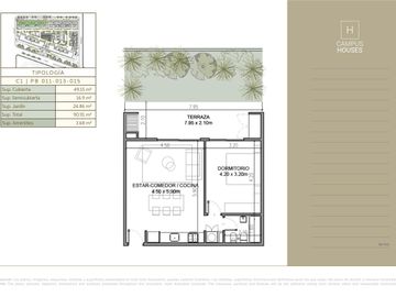 Departamento en venta 2 ambientes | Palmeras Campus