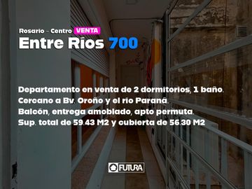 Departamento Centrico Dos Dormitorios a 70m de la Peatonal Cordoba