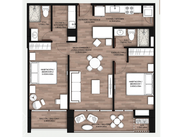SEA CONFIABLE VENDE APARTAMENTO EN PROYECTO BOQUETE 2 RECAMARAS