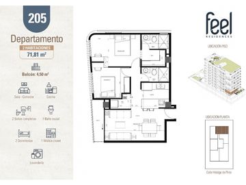 Quito Tenis, Departamento en Venta, 76,31m2, 2 Habitaciones