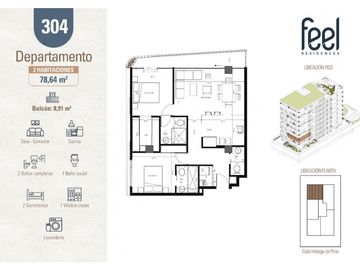 Quito Tenis, Departamento en Venta, 87,55m2, 2 Habitaciones