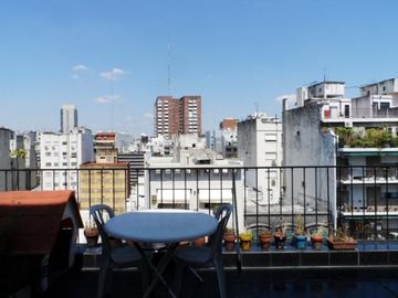 PALERMO, Depto. 4 Amb. HERMOSA TERRAZA. Piso 9, 100 mt2. frente. S. Ortiz y Guemes