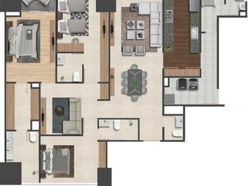 MANIGUA HERMOSO DEPARTAMENTO EN VENTA  PARA ESTRENAR