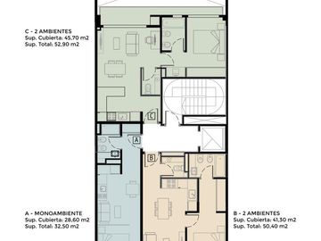 Venta departamento monoambiente a estrenar en Nuñez
