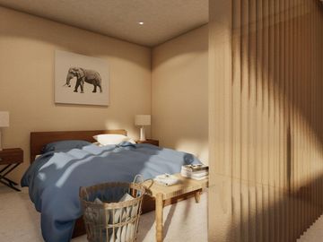 DEPARTAMENTO 2 RECÁMARAS Y TERRAZA EN ZONA SUR DE CANCÚN. PREVENTA.
