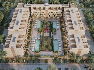 DEPARTAMENTO 2 RECÁMARAS Y TERRAZA EN ZONA SUR DE CANCÚN. PREVENTA.