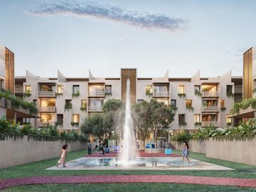DEPARTAMENTO 2 RECÁMARAS Y TERRAZA EN ZONA SUR DE CANCÚN. PREVENTA.
