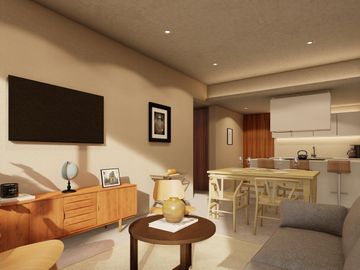 DEPARTAMENTO 2 RECÁMARAS Y TERRAZA EN ZONA SUR DE CANCÚN. PREVENTA.