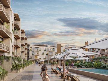 DEPARTAMENTO 2 RECÁMARAS Y TERRAZA EN ZONA SUR DE CANCÚN. PREVENTA.