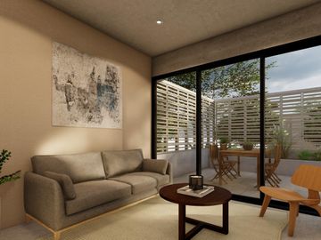 DEPARTAMENTO 2 RECÁMARAS Y TERRAZA EN ZONA SUR DE CANCÚN. PREVENTA.