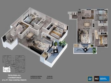 Venta en Casanova 5: 2 Dorm con amenities