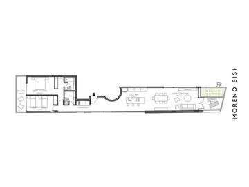 Departamento de diseño con 2 dormitorios y amenities en zona río