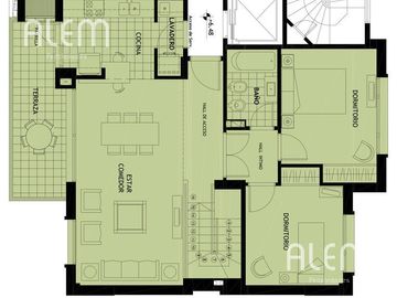 Alem Propiedades | hermoso semipiso 3 amb con cochera