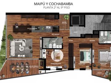 Departamento en  Abasto