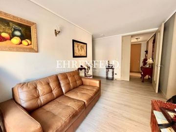 Bosques de Montemar, Concón. Departamento con amplio patio privado.