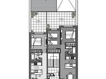 VENTA Departamento 2 dormitorios con terraza. Vista al parque