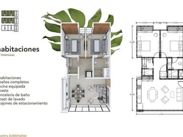 DEPARTAMENTO EN VENTA MERIDA 2 HABITACIONES EN MERIDA  YUCATAN