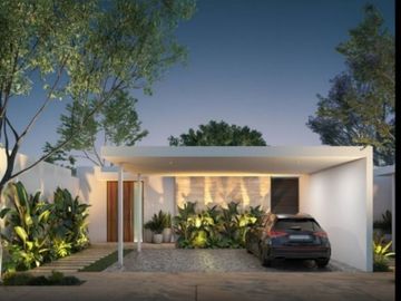 CASA EN VENTA MERIDA 1 PISO 1 RECAMARAS EN PRIVADA CAMPOCIELO YUCATAN