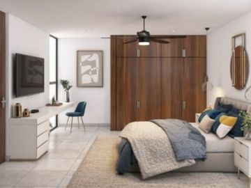 CASA EN VENTA MERIDA 1 PISO 1 RECAMARAS EN PRIVADA CAMPOCIELO YUCATAN