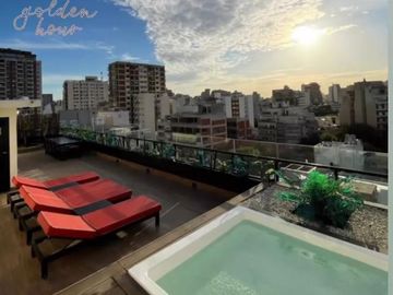 Venta departamento con terraza, parrilla y jacuzzi propio. 1 suites. 2 Cocheras. Amenities. Palermo