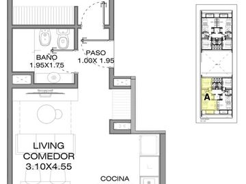 Departamento en pozo- 2 ambientes- Moron