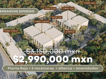 DEPARTAMENTO VENTA MÉRIDA, PLANTA BAJA,2 RECÁMARAS, AMENIDADES, CHOLUL. SEP 2025