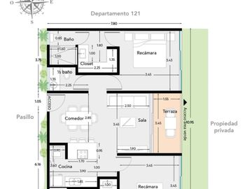 DEPARTAMENTO VENTA MÉRIDA, PLANTA BAJA,2 RECÁMARAS, AMENIDADES, CHOLUL. SEP 2025