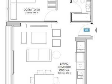 Departamento 3 ambientes en venta en Caballito - Full amenities - Donna Acqua