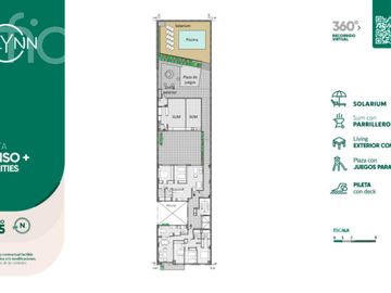 VENTA DEPARTAMENTO PISO EXCLUSIVO TRES DORMITORIOS CON  BALCON Y AMENITIES  EN ZONA CENTRO
