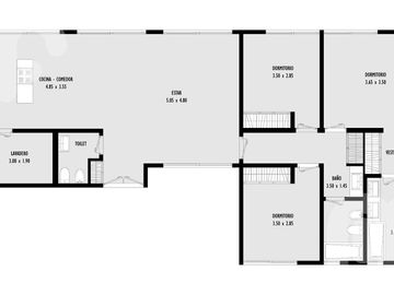 VENTA CASA 3 DORMITORIOS EN MIRALAGOS