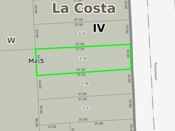 Terreno en venta - 375mts2 - San Bernardo Del Tuyu